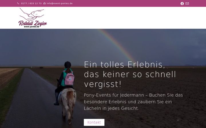 Screenshot of event-ponies.de