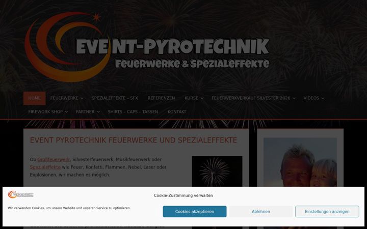 Skärmbild av event-pyrotechnik.de