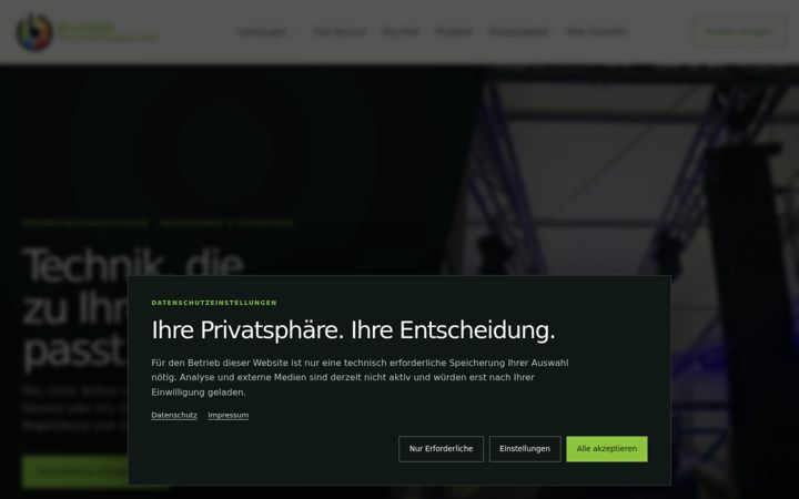 Screenshot of event4u-vt.de