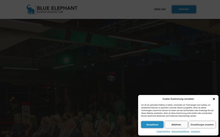 Screenshot of eventagentur-blueelephant.de