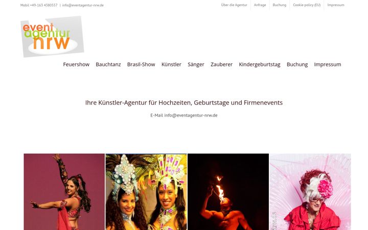 Skärmbild av eventagentur-nrw.de