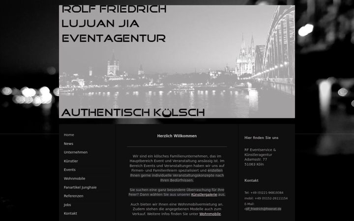 Screenshot of eventagtentur-friedrich.de