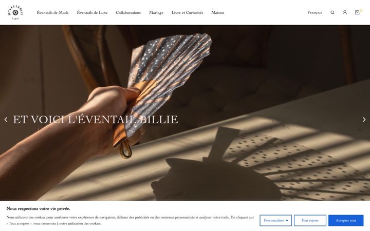 Screenshot of eventail-duvelleroy.fr