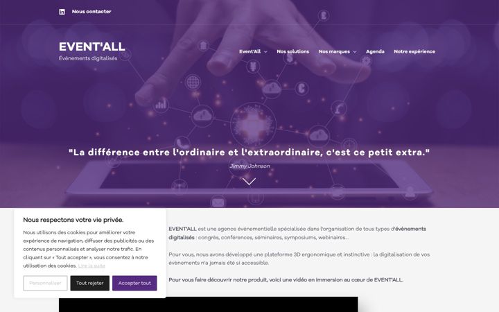 Screenshot of eventall.fr