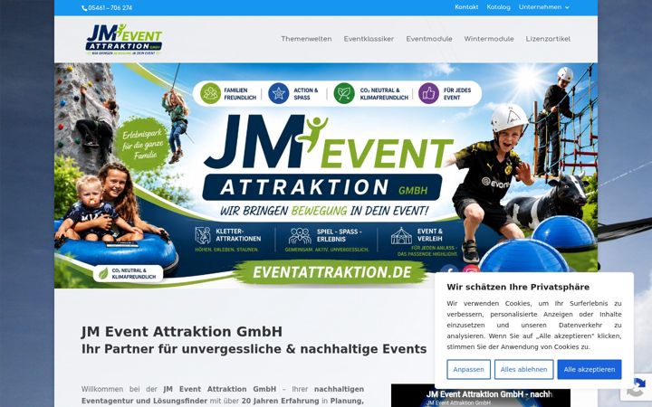 Screenshot of eventattraktion.de