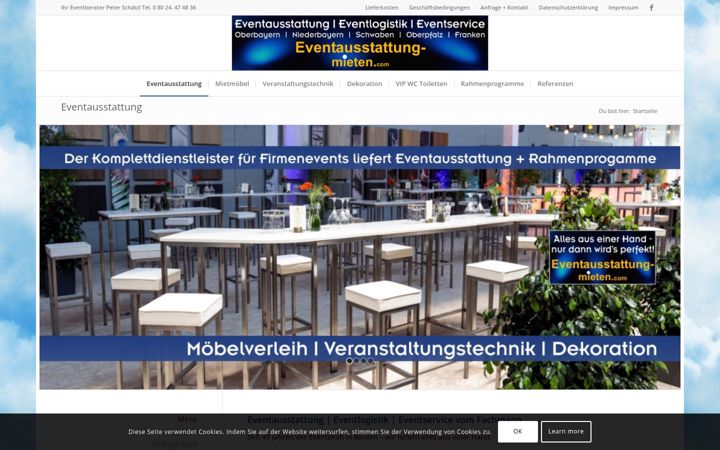 Screenshot of eventausstattung-mieten.com