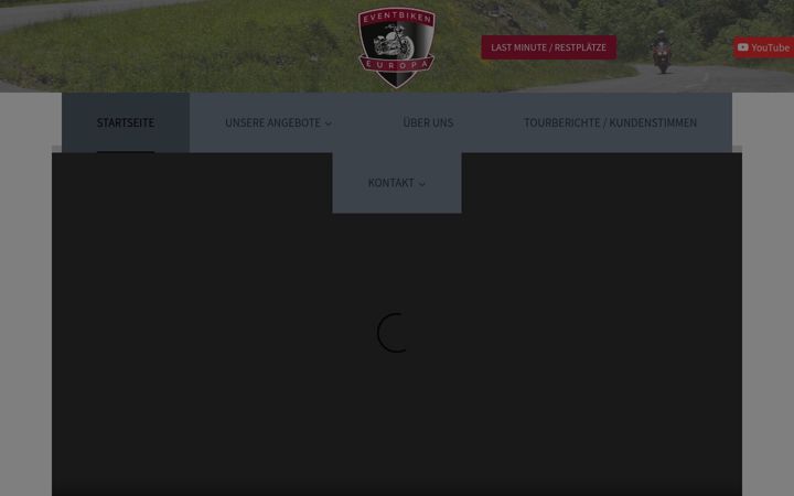 Kuvakaappaus sivustosta eventbiken.de