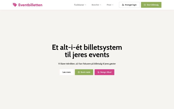 Ekrano kopija eventbilletten.dk