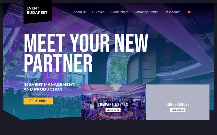 Screenshot von eventbudapest.com