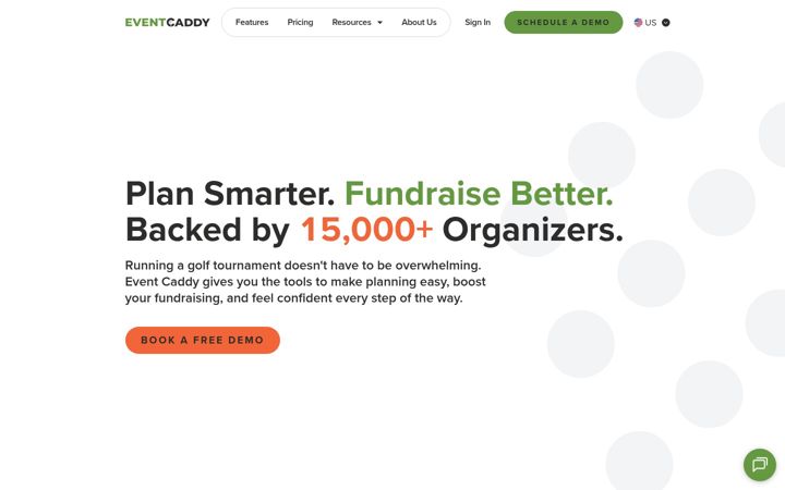 Screenshot of eventcaddy.com