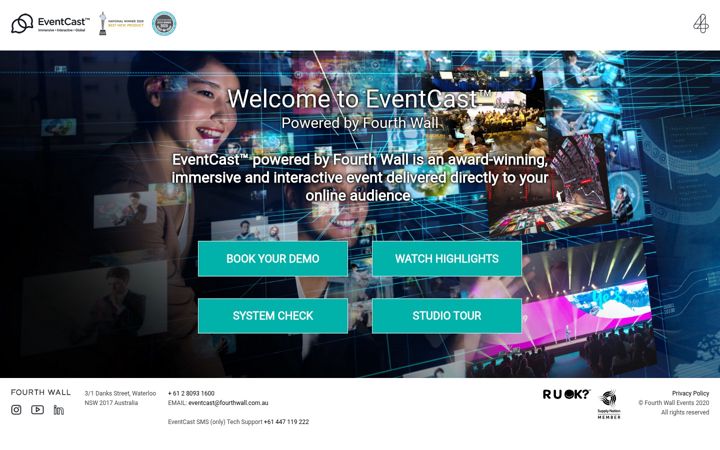 Screenshot of eventcast.net.au
