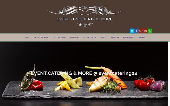 Kuvakaappaus sivustosta eventcatering24.de