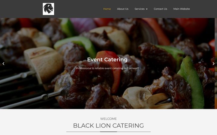 Screenshot of eventcateringcornwall.com
