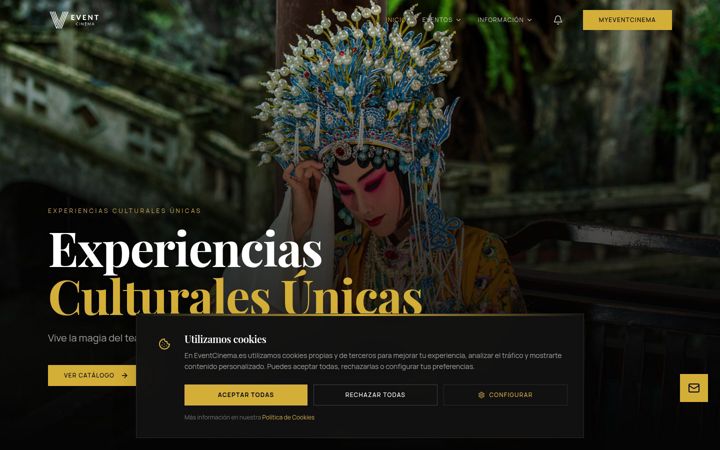 Screenshot of eventcinema.es