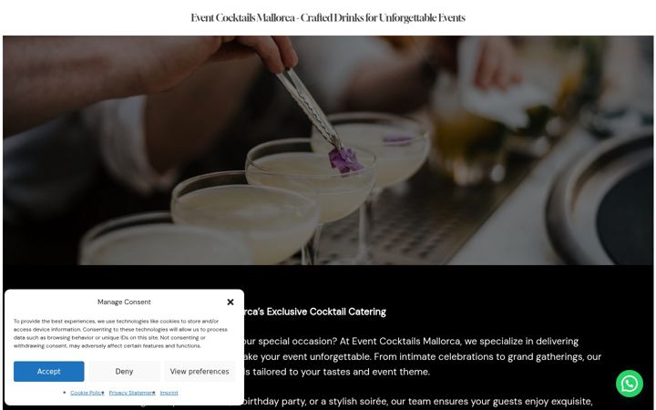 Screenshot of eventcocktailsmallorca.com