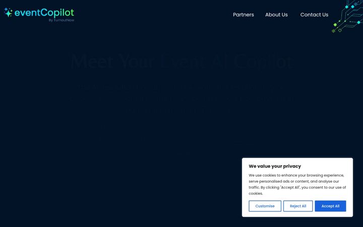 Screenshot of eventcopilot.ai