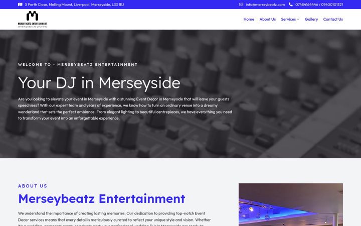 Screenshot of eventdecormerseyside.co.uk
