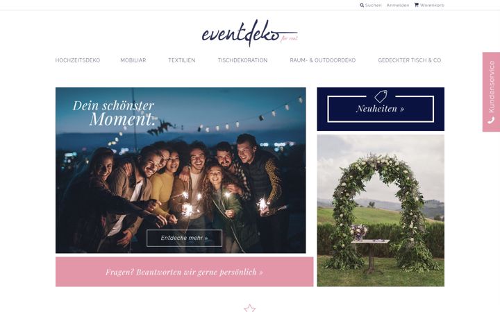 Screenshot of eventdeko-for-rent.de