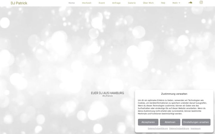 Screenshot of eventdjpatrick.de