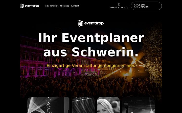 Screenshot of eventdrop.de