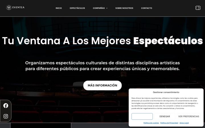 Screenshot of eventea.es