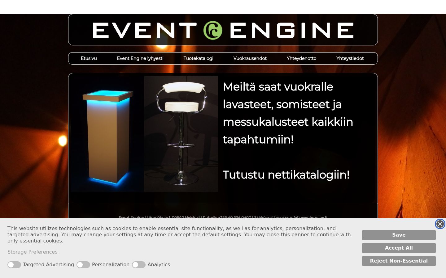 Ekraanipilt nõusolekubännerist, mida näidati enne mis tahes suhtlust