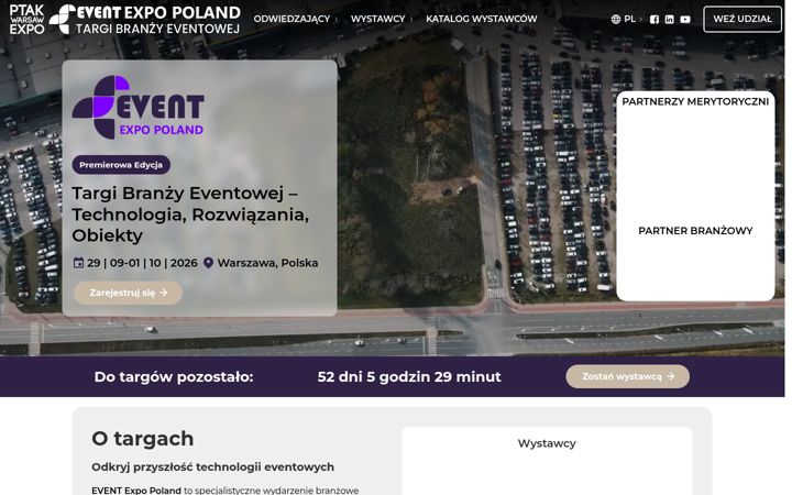 Screenshot of eventexpopoland.com
