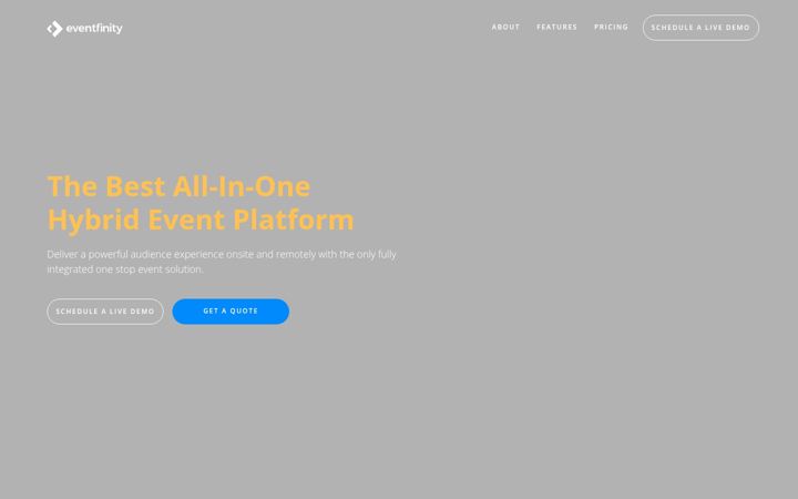 Screenshot di eventfinity.co