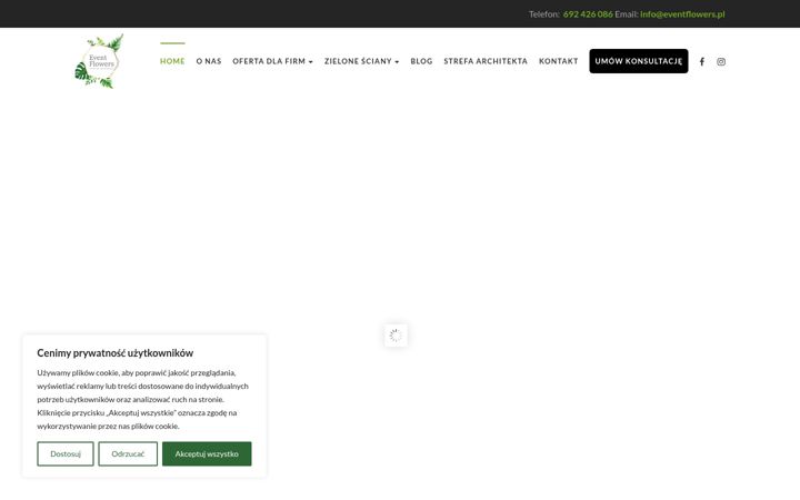 Screenshot of eventflowers.pl