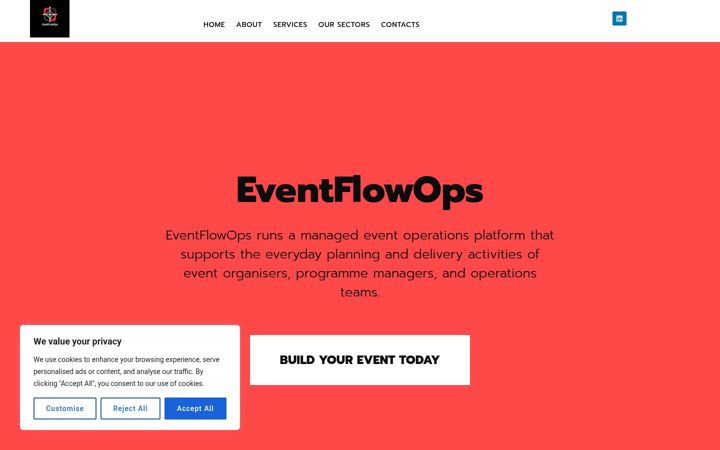 Screenshot of eventflowops.com