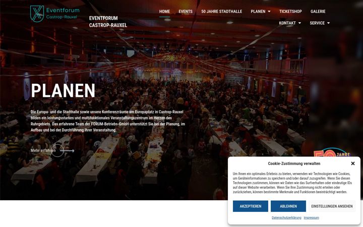 Screenshot of eventforum-castrop.de