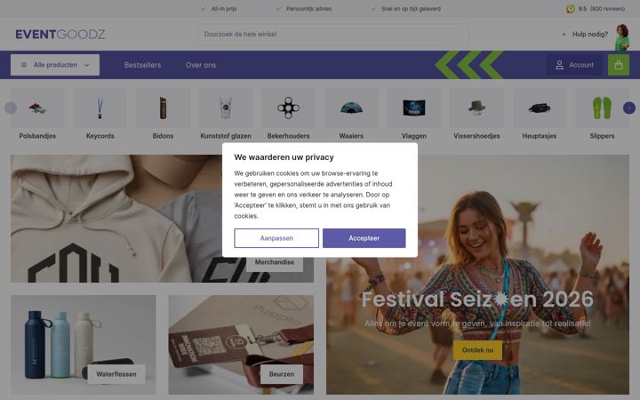 Zrzut ekranu eventgoodz.nl