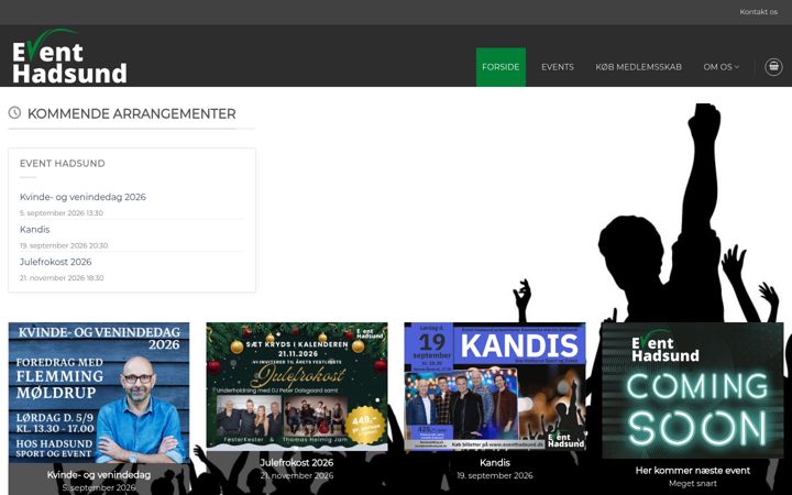 Zrzut ekranu eventhadsund.dk