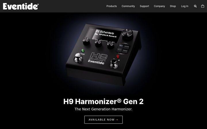 Ekrano kopija eventideaudio.com