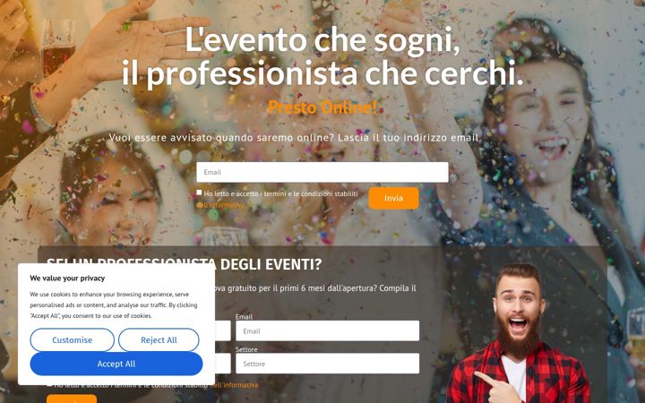 Screenshot of eventiecatering.com