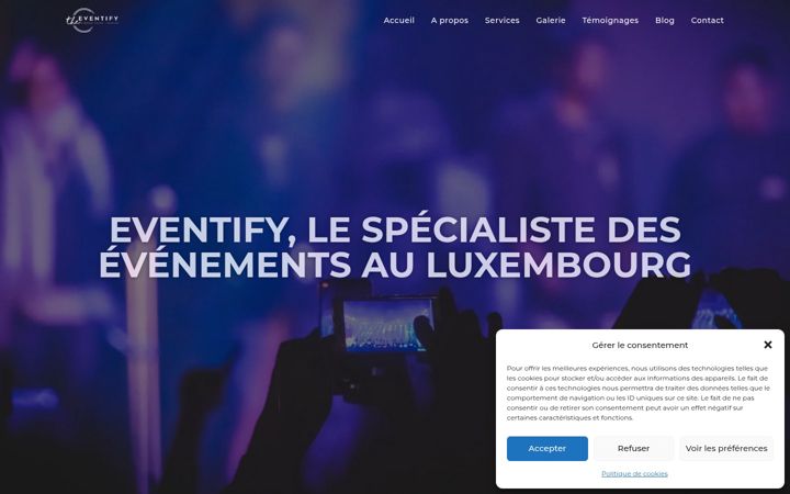 Screenshot of eventify.space