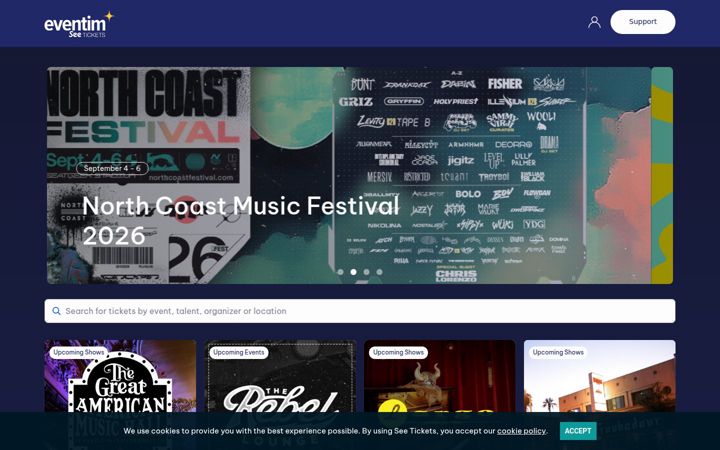 Screenshot of eventim.us