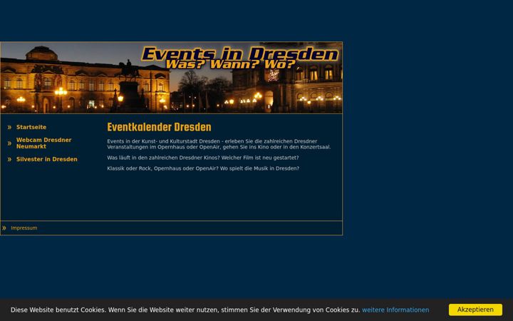 Screenshot van eventkalender-dresden.de
