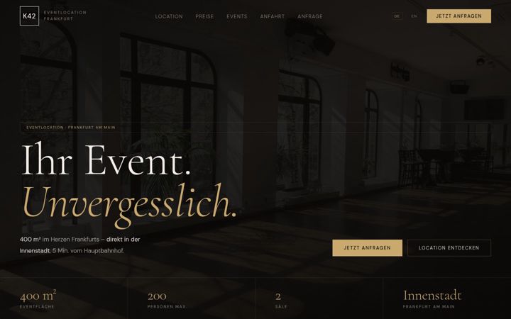 Screenshot of eventlocation-frankfurt.com