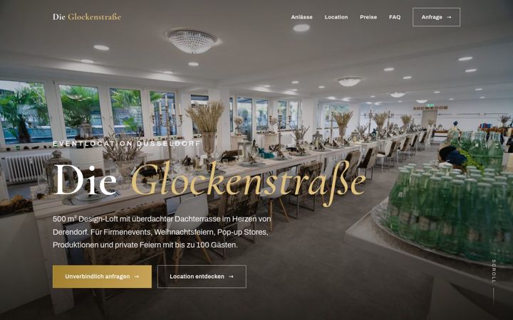 Screenshot van eventlocation-lamann.de