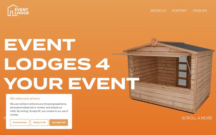 Screenshot of eventlodge.at