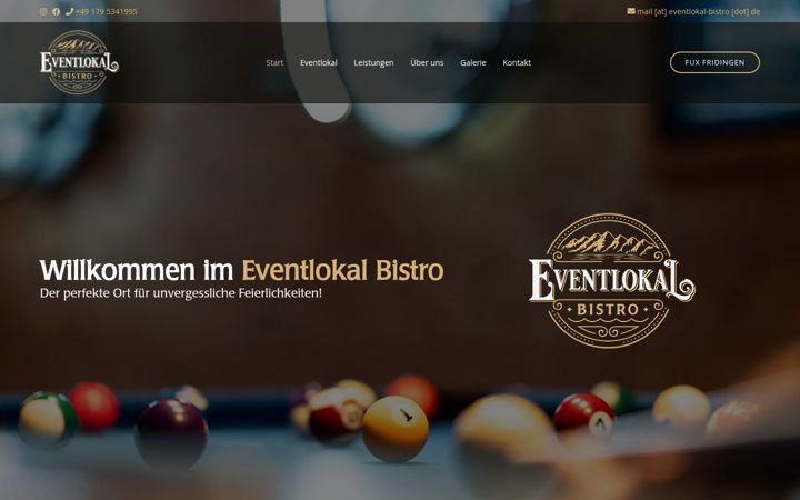 Screenshot of eventlokal-bistro.de