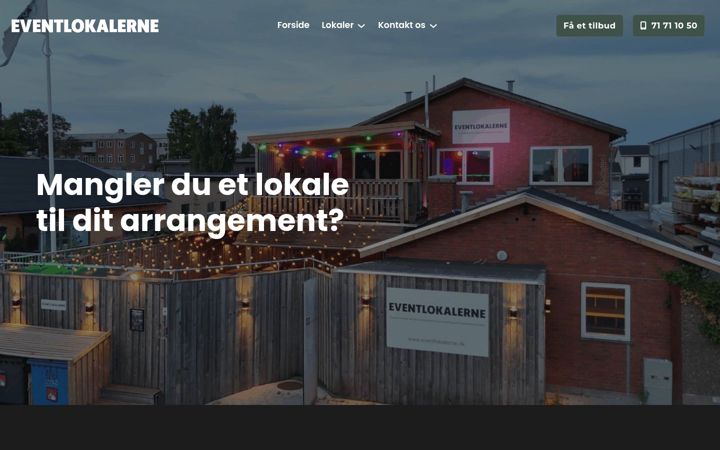 Zrzut ekranu eventlokalerne.dk