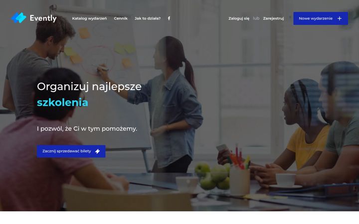 Screenshot of evently.pl
