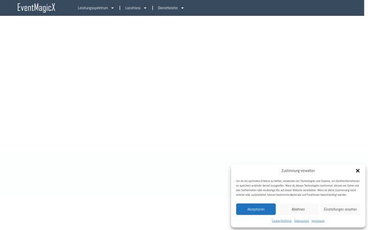 Screenshot van eventmagicx.de