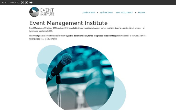 Snímek obrazovky eventmanagementinstitute.es