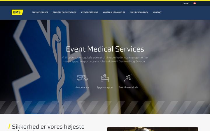 Zrzut ekranu eventmedical.dk