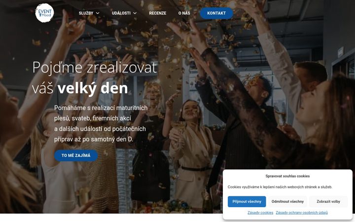 Screenshot of eventmood.cz