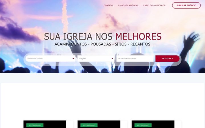 Screenshot ta' eventoevangelico.com.br