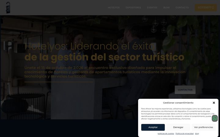 Screenshot of eventohotelyos.com